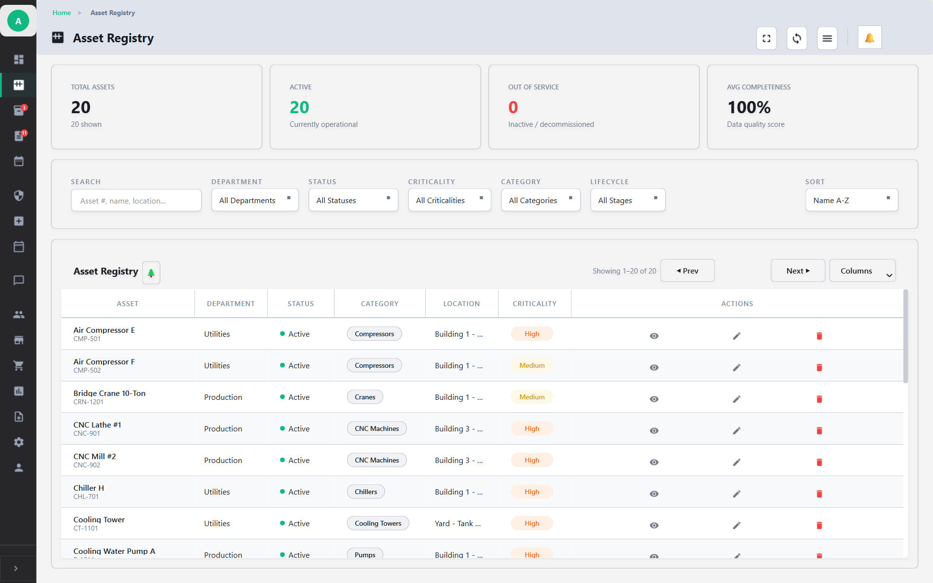 UrWrench Asset Registry